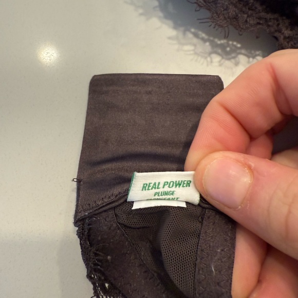 Aerie Push Up Real Power Plunge Elegant Lace Women's Bra - Brown 38B - Picture 8 of 8